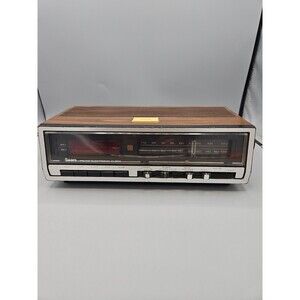 Vintage Sears AM/FM Digital Alarm Clock Radio Model 165.23800700 Tested
